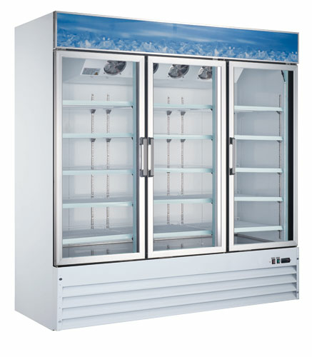 Omcan 50087 Freezer Merchandiser Two-Door 49 Cu. Ft. Capacity
