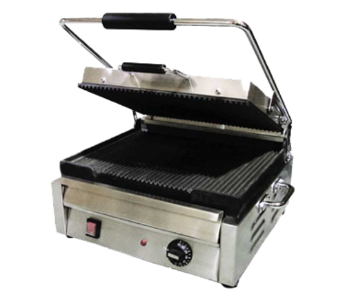 Omcan 19936 Sandwich / Panini Grill Ribbed Cast Iron Plates