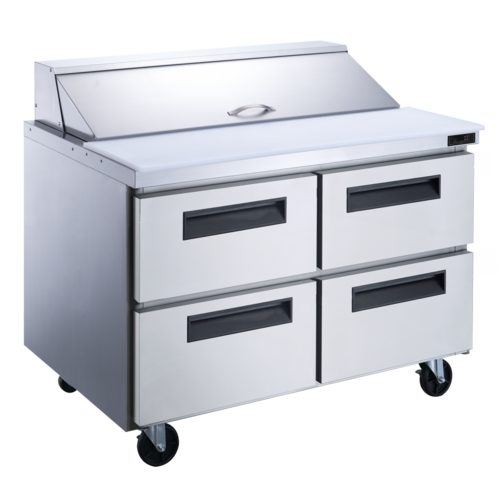 Dukers Appliance Co DSP48-18M-D4 Refrigerated Counter Mega Top Sandwich / Salad Unit