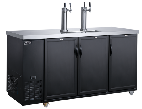Dukers Appliance Co DKB72-M3 Draft Beer Cooler Three-Door 72-Inch
