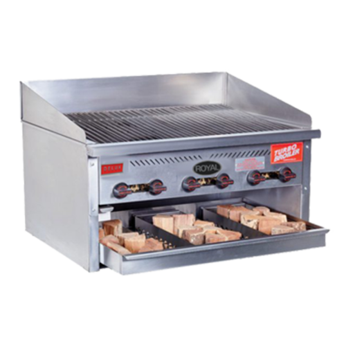 Royal Range TB-884-SM Charbroiler Gas Countertop