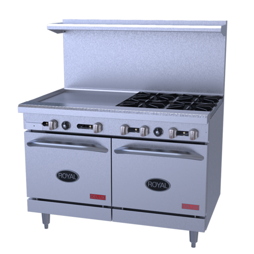 Royal Range Delux Series RDR-4G24-126C Gas Range 48-Inch Restaurant
