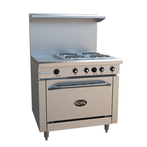 Royal Range Electric Series RRE-4GT12 Electric Restaurant Range 36-Inch