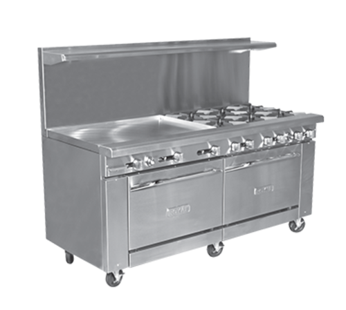 Royal Range RR-10G12 Gas Range 72-Inch Restaurant Size