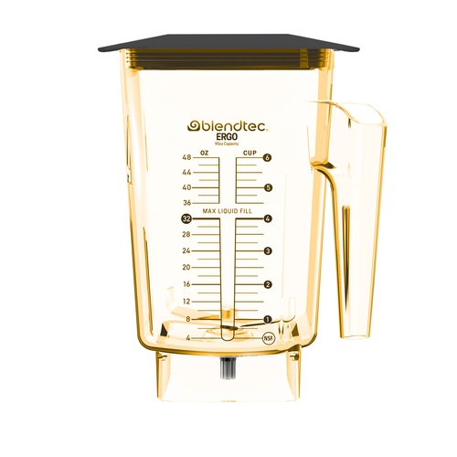 Blendtec Ergo Jar 40-636-68 Blender Container Peach HL Yellow Commercial