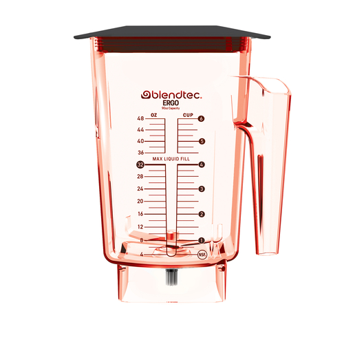 Blendtec Ergo Jar 40-637-68 Blender Container Jar Kit WS+ Red Commercial