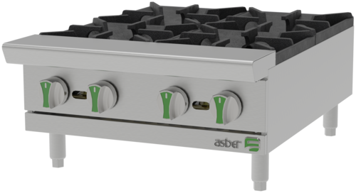 Asber USA Emerald AEHP 4 24 EM Hotplate Countertop Gas