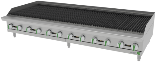 Asber USA Emerald AERB 72 EM Charbroiler Gas Countertop
