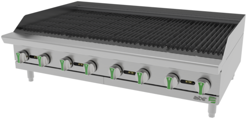 Asber USA Emerald AERB 48 EM Charbroiler Gas Countertop