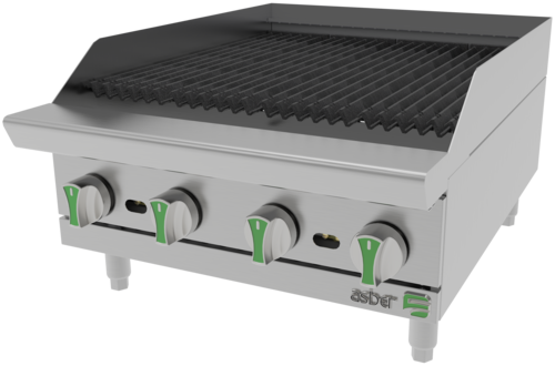 Asber USA Emerald AERB 24 EM Charbroiler Gas Countertop