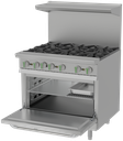Asber USA Emerald AER 6 36 EM Gas Range 36-Inch Restaurant Size