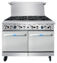 Atosa USA AGR-8B-NG CookRite Range Natural Gas 48W x 31D x 57-3/8H 8 Open Burners 2 Ovens Stainless Steel