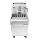 Atosa USA ATFS-75-NG CookRite Fryer Natural Gas Floor Model 75 lb Capacity 5 Burners Stainless Steel Structure