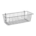 Metro H210K4 Storage Basket for Super Erecta Wire Shelving and SmartWall Wall Shelving, Metroseal Gray Epoxy, 17.375" x 7.5" x 5"