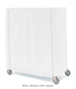 Metro 24X48X74VC Vinyl-Coated Nylon Cover for 24" x 48" x 74" Shelving, Velcro Closure, White