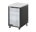 Blue Air BBB23-1SG-HC 23" One-Section Glass Door Back Bar Cooler, 7.9 cu. ft.