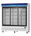 Blue Air BGM69SLW-HC 78" Sliding Glass Door Merchandiser Refrigerator, White, 61 cu. ft.