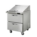 Blue Air BLMT28-D2-HC 27" One-Section Mega Top Refrigerated Sandwich & Salad Prep Table with 2 Drawers
