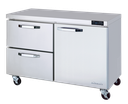 Blue Air BLUR48-D2L-HC 48" Undercounter Refrigerator with 2 Left-Side Drawers and Swing Door