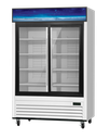 Blue Air BGM47SLW-HC 54" Two-Door Sliding Glass Merchandiser Refrigerator, White, 41 cu. ft.