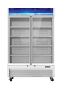 Blue Air BGM49W-HC 54" Two-Door Swing Glass Door Merchandiser Refrigerator, White, 49 cu. ft.