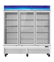 Blue Air BGF72W-HC 78" Three Glass Door Merchandiser Freezer, White, 72 cu. ft.