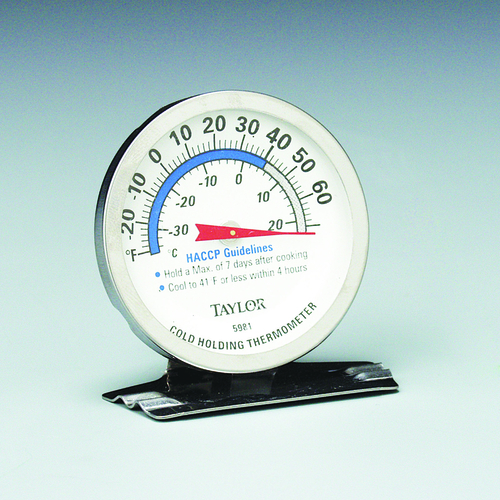 Taylor Precision Professional Series 5981N Thermometer Cold Holding -20°/80°F -34°/20°C HACCP Guidelines