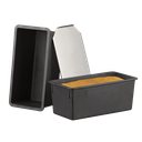 Matfer Bourgeat Exoglass 345842 Loaf Pan Bread Mold w/ Stainless Steel Lid 15 3/4 Inch