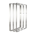 Matfer Bourgeat 371003 Pastry Ring Stainless Steel Rectangular Frame 22 3/4"x15"x1 3/8"