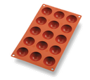 Matfer Bourgeat Gastroflex 257901 Baking Sheet Mini Half Sphere Mold 1 3/4" 15 Cavities
