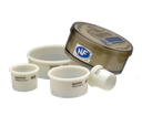 Matfer Bourgeat Exoglass 150104 Dough/Cookie Cutter Round Pastry Plain Set of 7