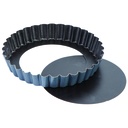 Matfer Bourgeat Exopan 331684 Tart Mold Steel Fluted 9 7/8" Removable Bottom