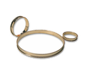 Matfer Bourgeat 371705 Pastry Ring Stainless Steel 3 1/4 Inch Pack of 6