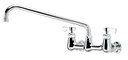 Krowne Metal Corporation 14-814L Royal Series Faucet Splash Mounted 8 Inch Centers 14 Inch Swing Spout Low Lead NSF
