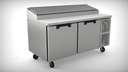 Randell RP95CRR-N26-PCB Refrigerated Counter Pizza Prep Table 95-Inch