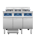 Atosa USA AEFF-50-3 Triple Vat Electric Fryer, 3 x 50 lb, Built-In Filtration, 208V 3-Phase