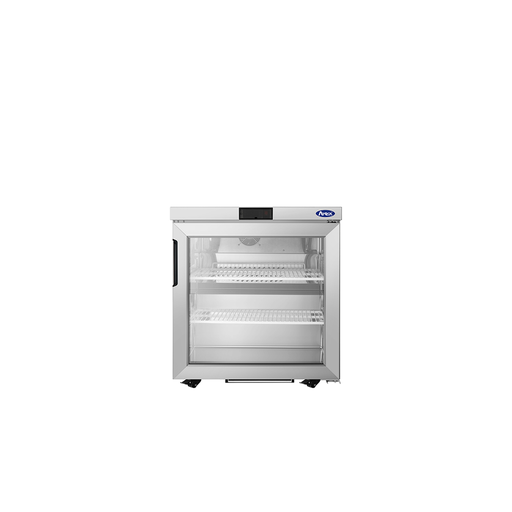 Atosa USA AUR27GD Undercounter Refrigerator, 1 Glass Door, 27-1/2"W, 6.4 cu. ft., Stainless Steel, R290, ETL
