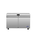 Atosa USA AUF48SD Undercounter Freezer, 2 Solid Doors, 48-1/4"W, 11.8 cu. ft., Stainless Steel, R290