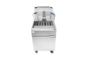 Atosa USA ATFS-75ES-LP Gas Floor Fryer, 75 lb, Propane, 5 Burners, 110,000 BTU, Stainless Steel, ENERGY STAR