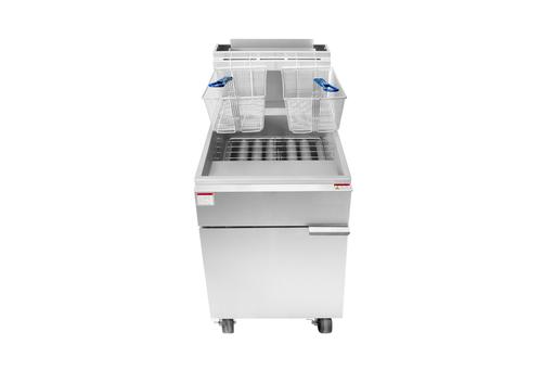 Atosa USA ATFS-75ES-LP Gas Floor Fryer, 75 lb, Propane, 5 Burners, 110,000 BTU, Stainless Steel, ENERGY STAR