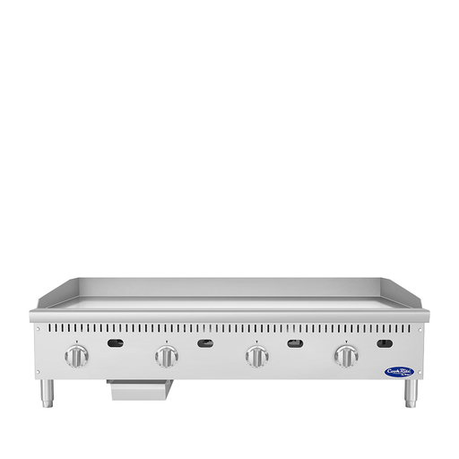 Atosa USA ATG-4824-C Countertop Gas Griddle, 48"W, Chrome Plated, Thermostatic, 4 Burners, 120,000 BTU