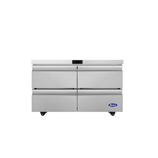 Atosa USA AUF48D4 Undercounter Freezer, 4 Drawers, 48-1/4"W, 12.2 cu. ft., Stainless Steel, R290