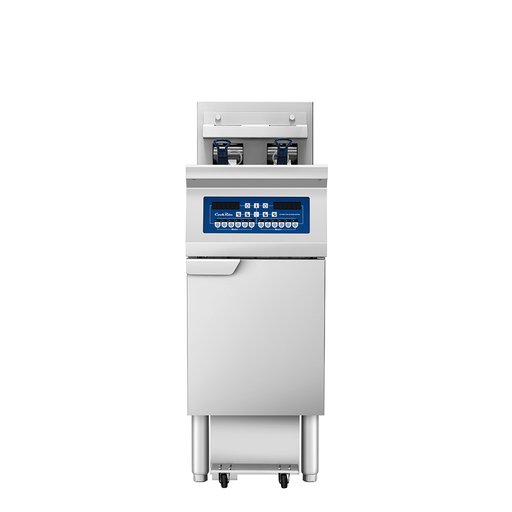 Atosa USA AEFF-50-1T Electric Fryer, Single Split Vat, 2 x 25 lb, Built-In Filtration, Programmable, 208V 3-Ph