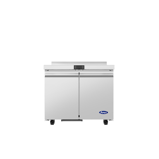 Atosa USA AWR36SD Worktop Refrigerator, 2 Doors, 36-3/8"W, 8.97 cu. ft., Stainless Steel, R290, ENERGY STAR
