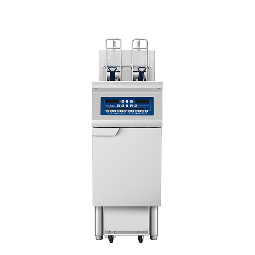 Atosa USA AEFF-50-1TB Electric Fryer, Single Split-Vat with Auto Lift, (2) 25 lb, 15-1/2"W, Built-In Filtration, 208V/3Ph