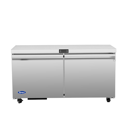 Atosa USA AUR60SD Undercounter Refrigerator, 2 Doors, 60-1/4"W, 15 cu. ft., Stainless Steel, R290
