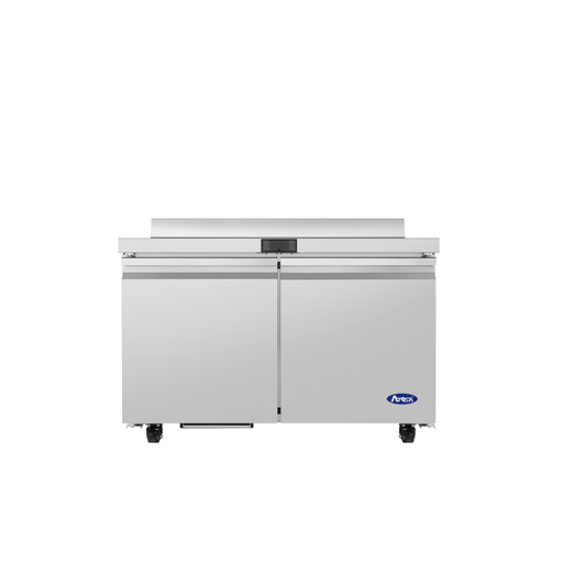 Atosa USA AWF48SD Worktop Freezer, 2 Doors, 48-1/4"W, 12.22 cu. ft., Stainless Steel, R290, ENERGY STAR