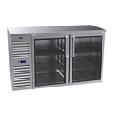 Krowne Metal Corporation BS60 Refrigerated Back Bar Storage Cabinet 60W x 24D Two Section with Locks and Adjustable Shelves
