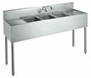 Krowne Metal Corporation CS-1860 Convenience Store Sink Three Compartment 60W x 19D x 42-1/2H NSF Stainless Steel