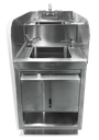 Steel Works SW24-UHSDS14 Underbar Hand Sink Unit Stainless Steel